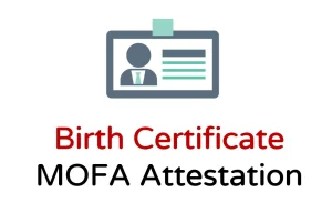 birth certificate attestation from mofa